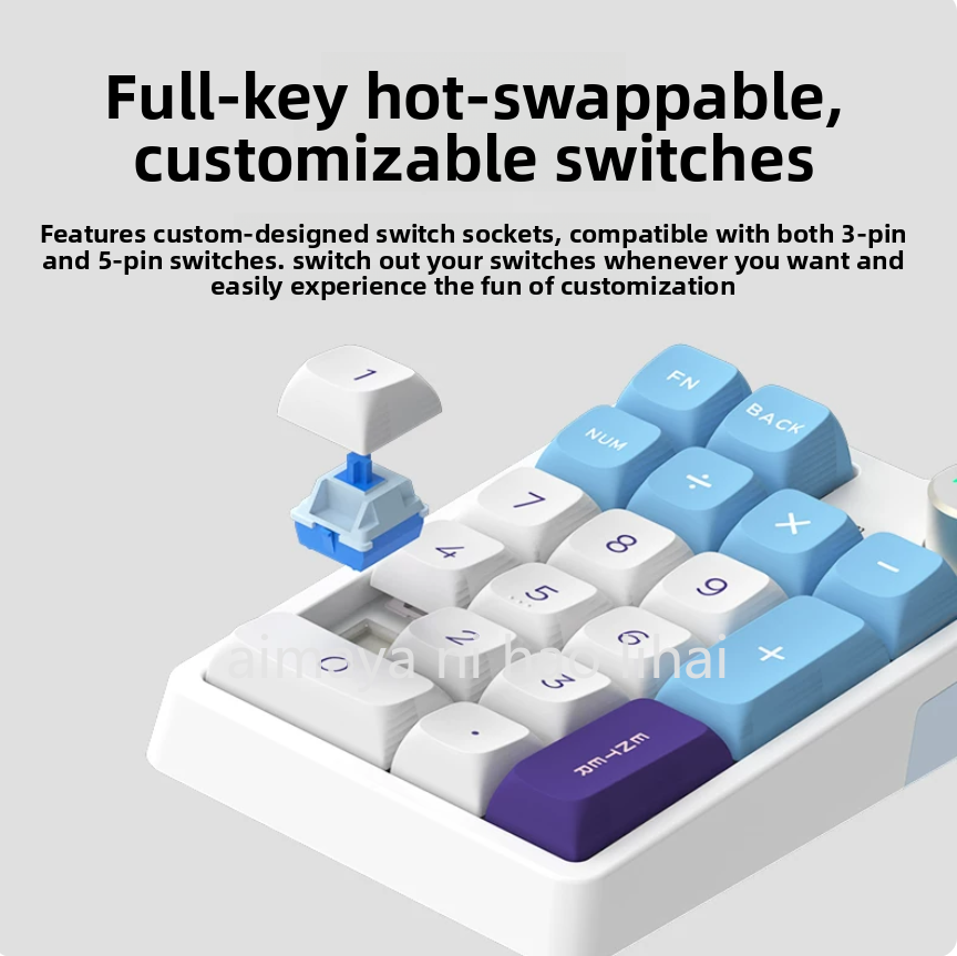 Esports Gaming Keyboard - Kzzi K20 Mini Keypad Three Mode