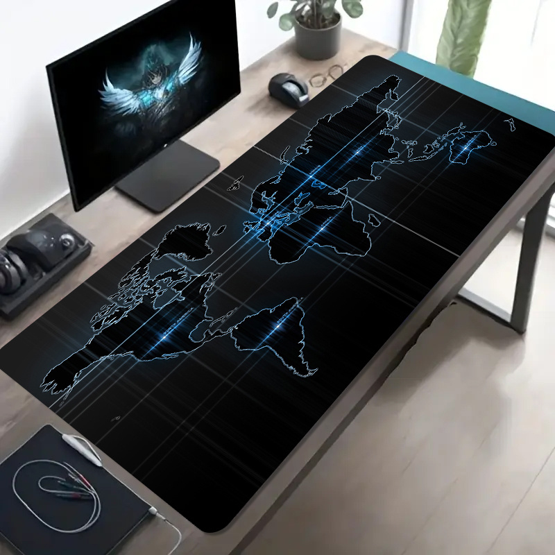 Esports Gaming World - Tech World Map Gaming Mouse Pad