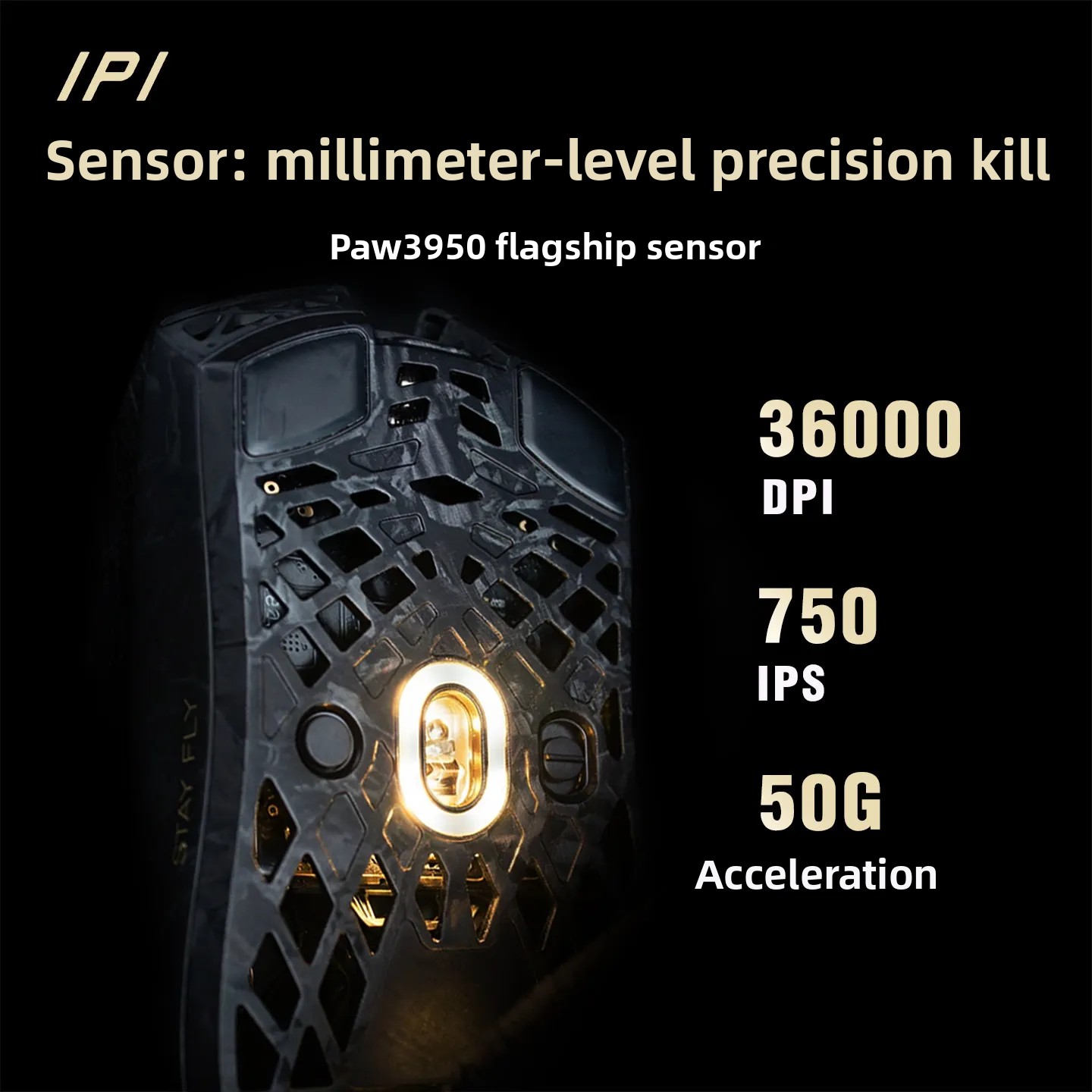 IPI STAY FLY Mouse Dual 8K PAW - Esports Wireless Gaming Mouse ulasan dan harga