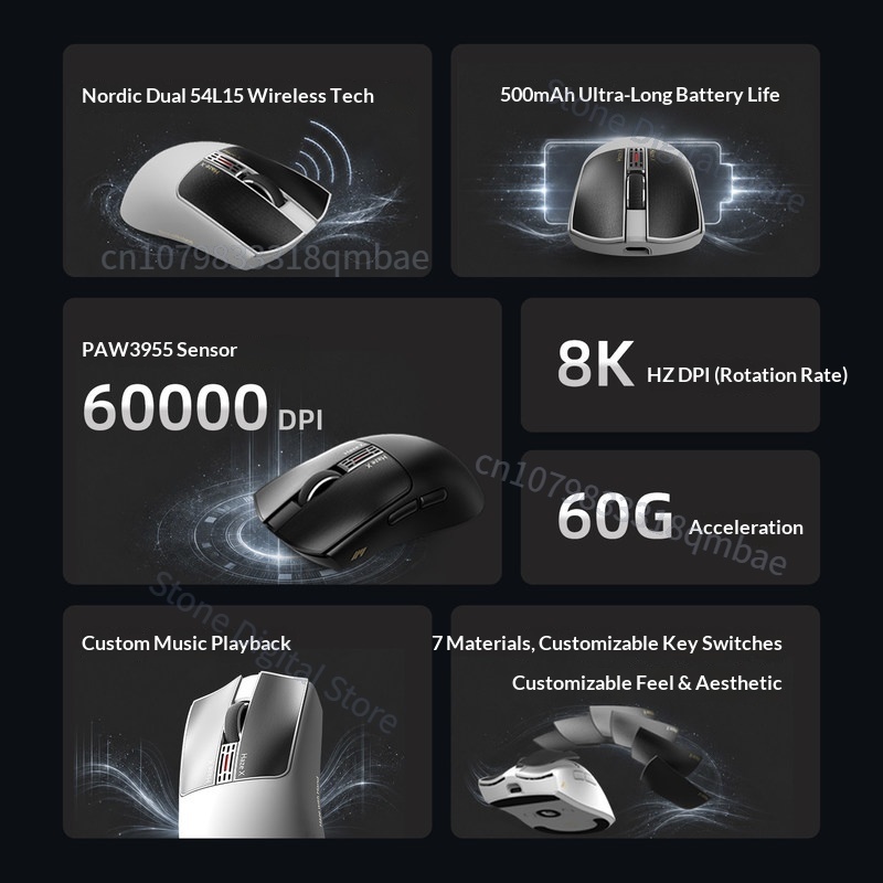 IPI HAZEX Wireless Three Mode  - Esports Wireless Gaming Mouse ulasan dan harga
