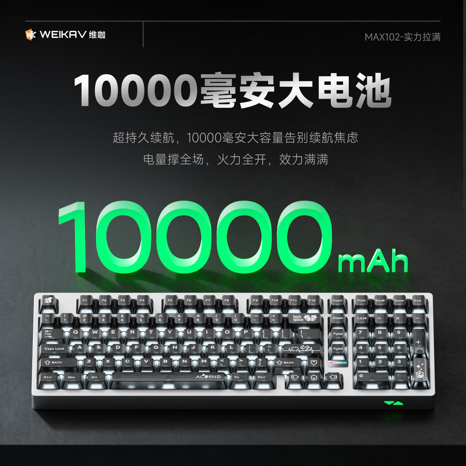 Weika Max102 Aluminum Case Wir - Esports Gaming Keyboard ulasan dan harga