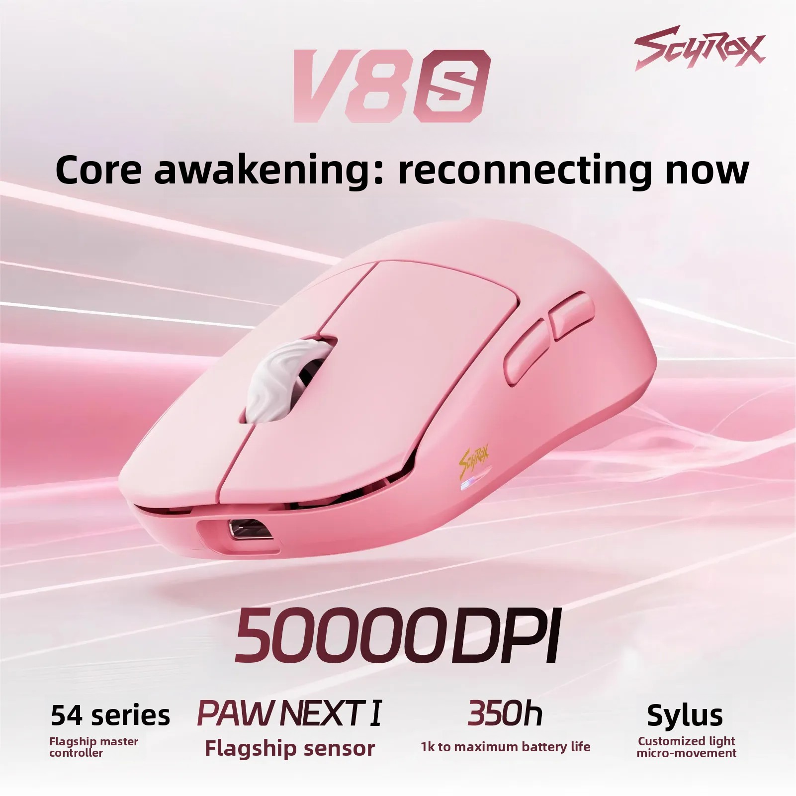 Scyrox V8s V6s Lightweight Wir - Esports Wireless Gaming Mouse ulasan dan harga