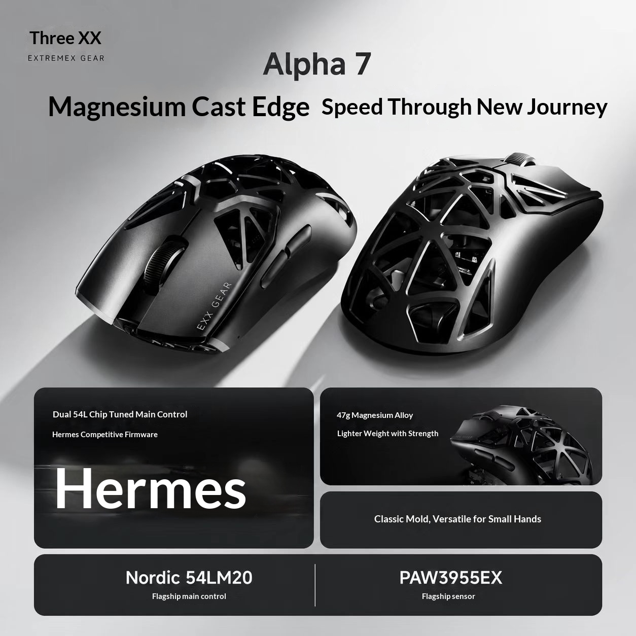 EXX Alpha 7 Mouse Lightweight  - Esports Wireless Gaming Mouse ulasan dan harga