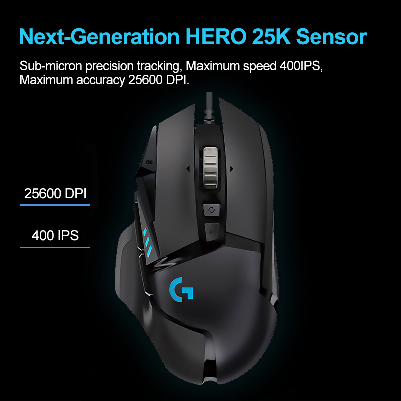Logitech G502 HERO Gaming Mous - Esports Gaming Mouse Weight Adjustable ulasan dan harga