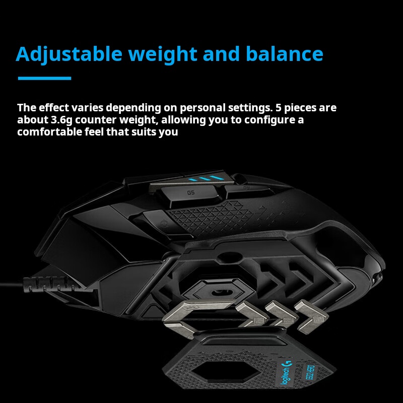 Logitech G502 HERO Wired Gamin - Esports Gaming Mouse Weight Adjustable ulasan dan harga
