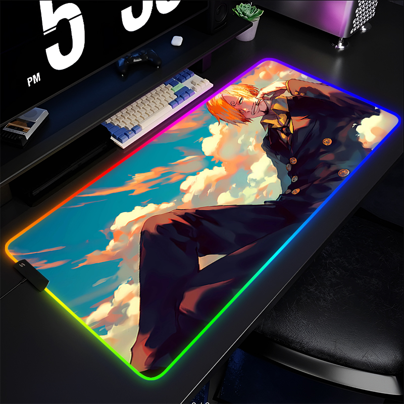 RGB Anime Mouse pad one piece  - Esports Gaming Keyboard ulasan dan harga