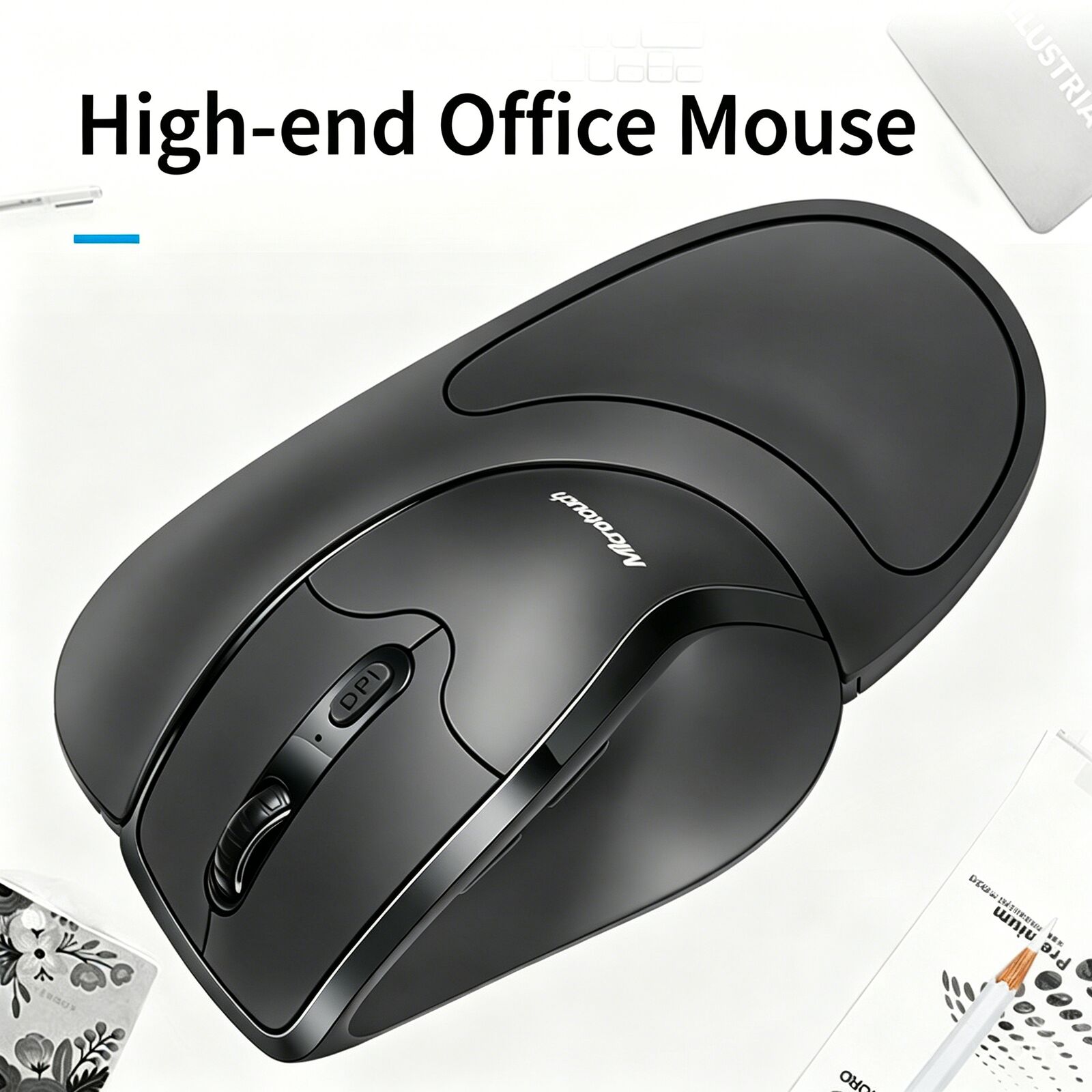 2.4GHz Wireless Vertical Ergon - Esports Gaming Mouse Weight Adjustable ulasan dan harga