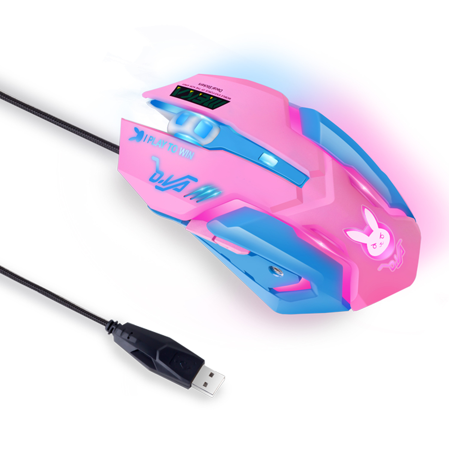 Colorful Glowing Silent Gaming - Esports Gaming Mouse Weight Adjustable ulasan dan harga