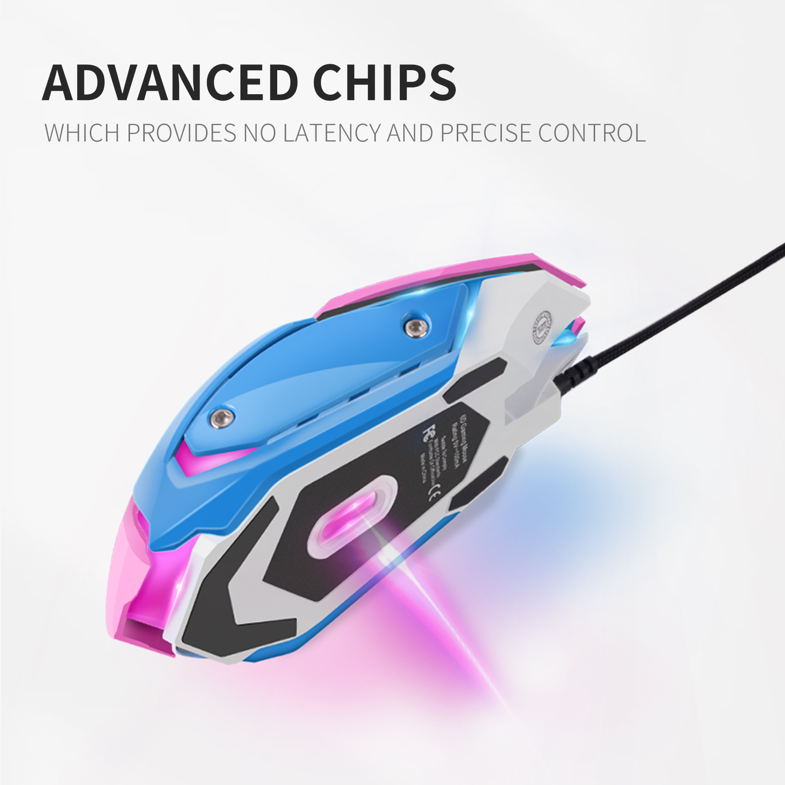 Colorful Glowing Silent Gaming - Esports Gaming Mouse Weight Adjustable ulasan dan harga