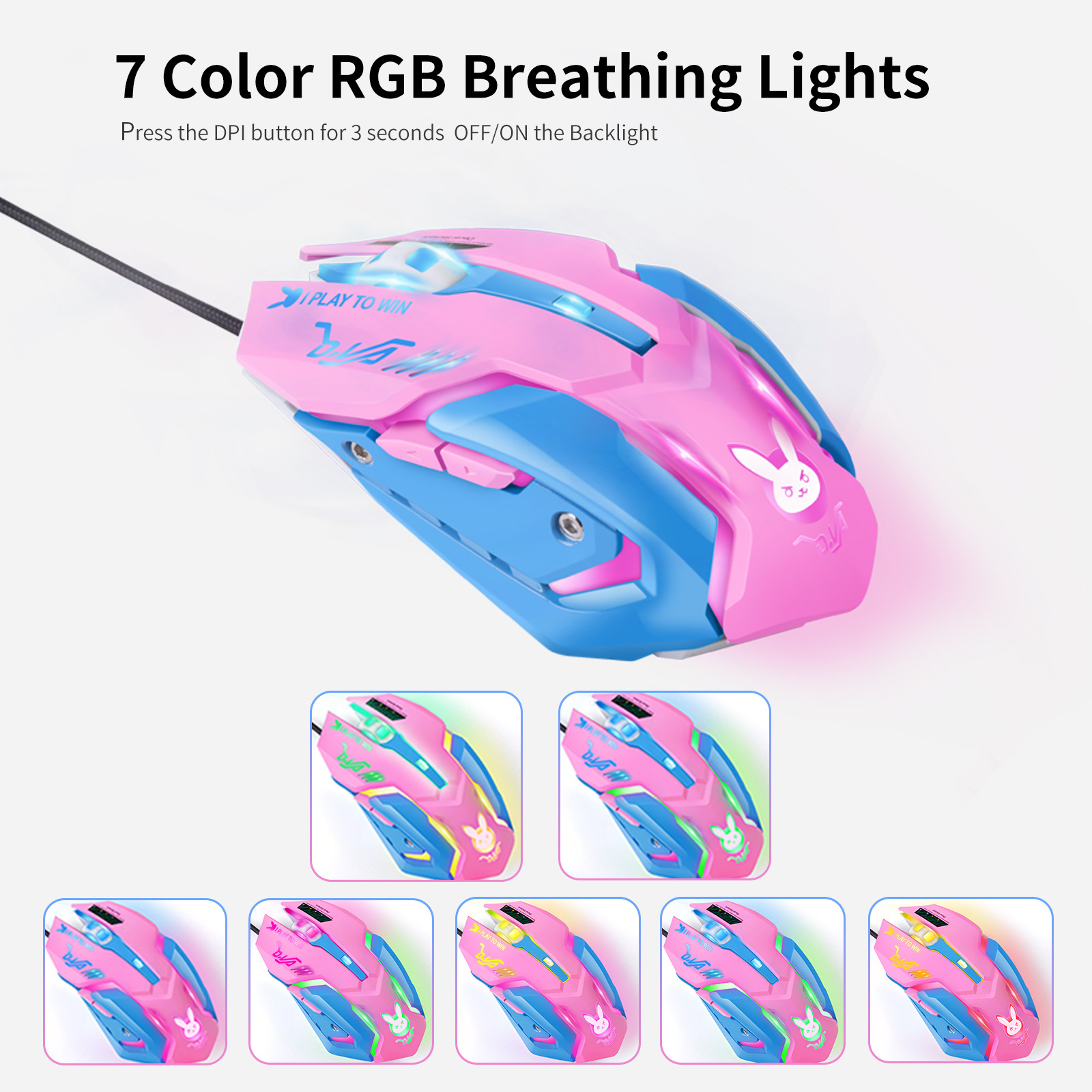 Colorful Glowing Silent Gaming - Esports Gaming Mouse Weight Adjustable ulasan dan harga