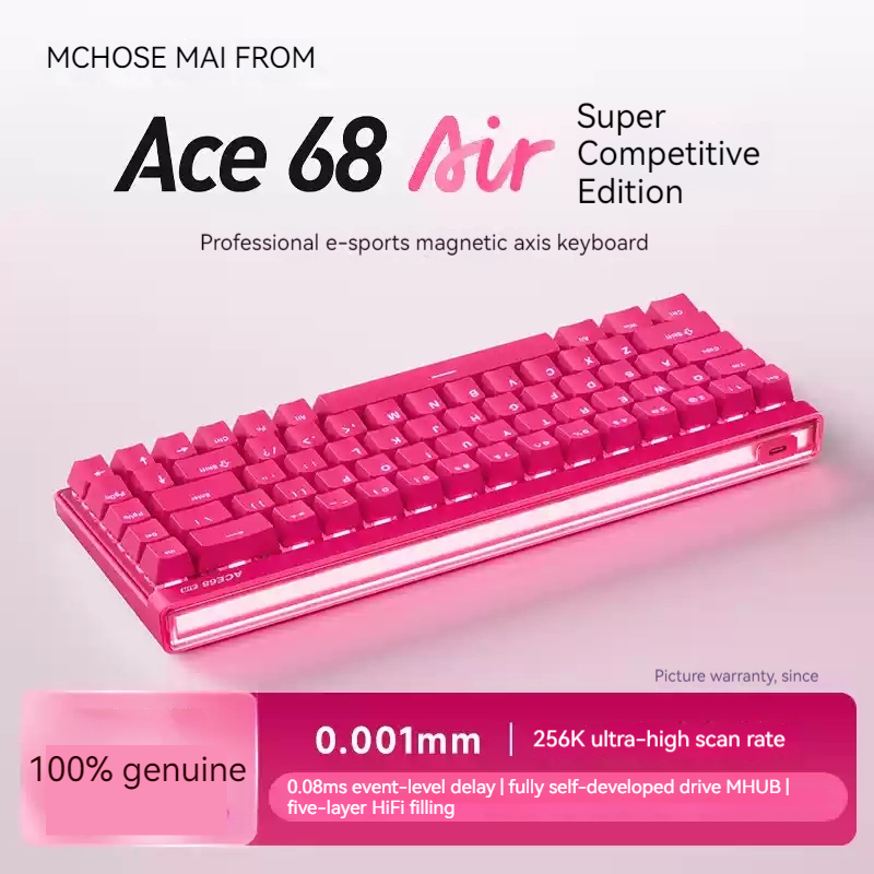 Mchose Ace68 Air Magnetic Axis - Esports Gaming Keyboard ulasan dan harga