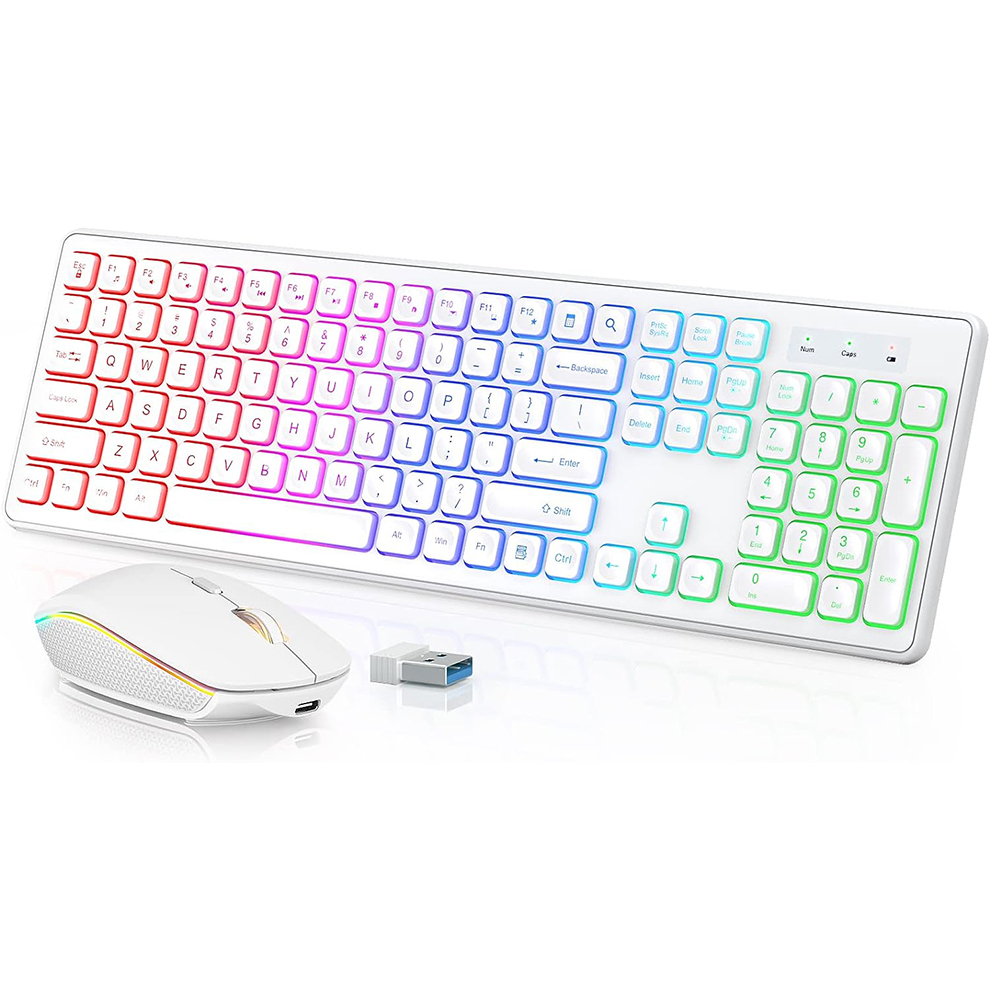Backlit Wireless Keyboard and  - Esports Wireless Gaming Mouse ulasan dan harga